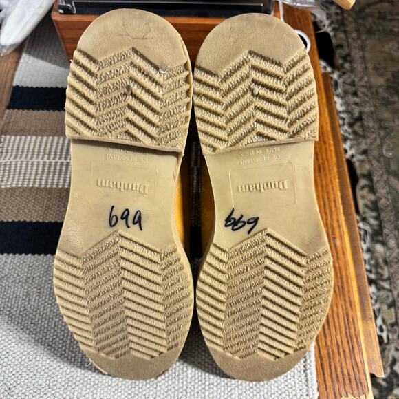 Dunham Thinsulate Workboot Men 9.5 Mid-Wide Tan Leather Laceup Thermal Insulate - Picture 3 of 9